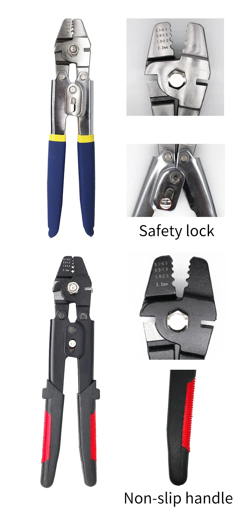 Stainless Steel Fishing Pliers Wire Rope Crimping Tool with 150Pcs Ferrule Crimping Loop Kit for Crimpers & Crimping Sleeves Kit