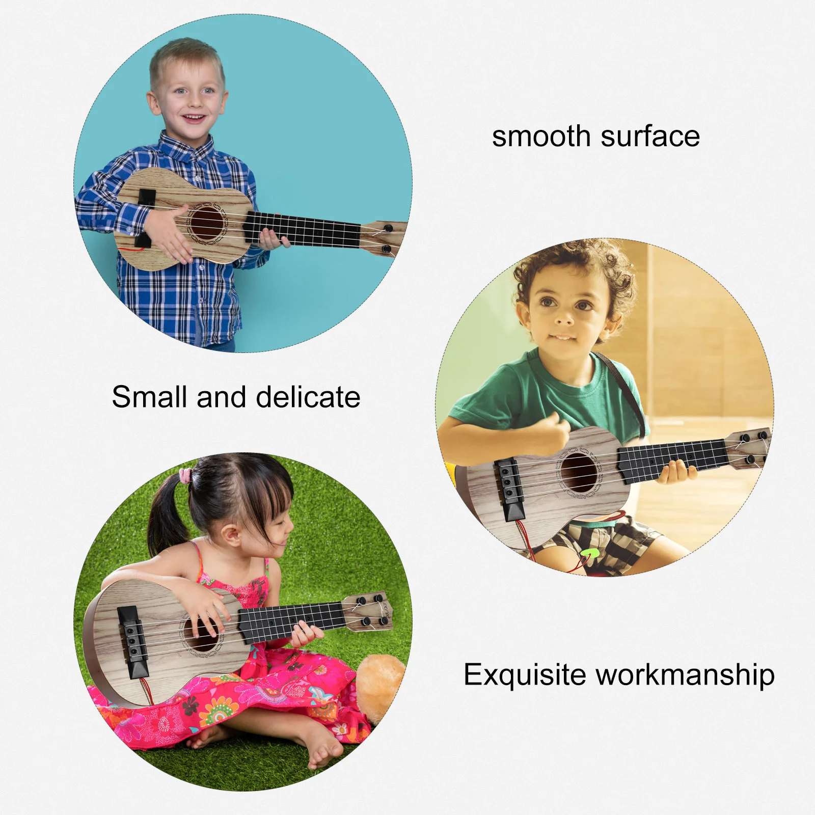 Ukulele inicial para iniciantes, brinquedo de guitarra infantil, instrumentos musicais, mini clássico para crianças