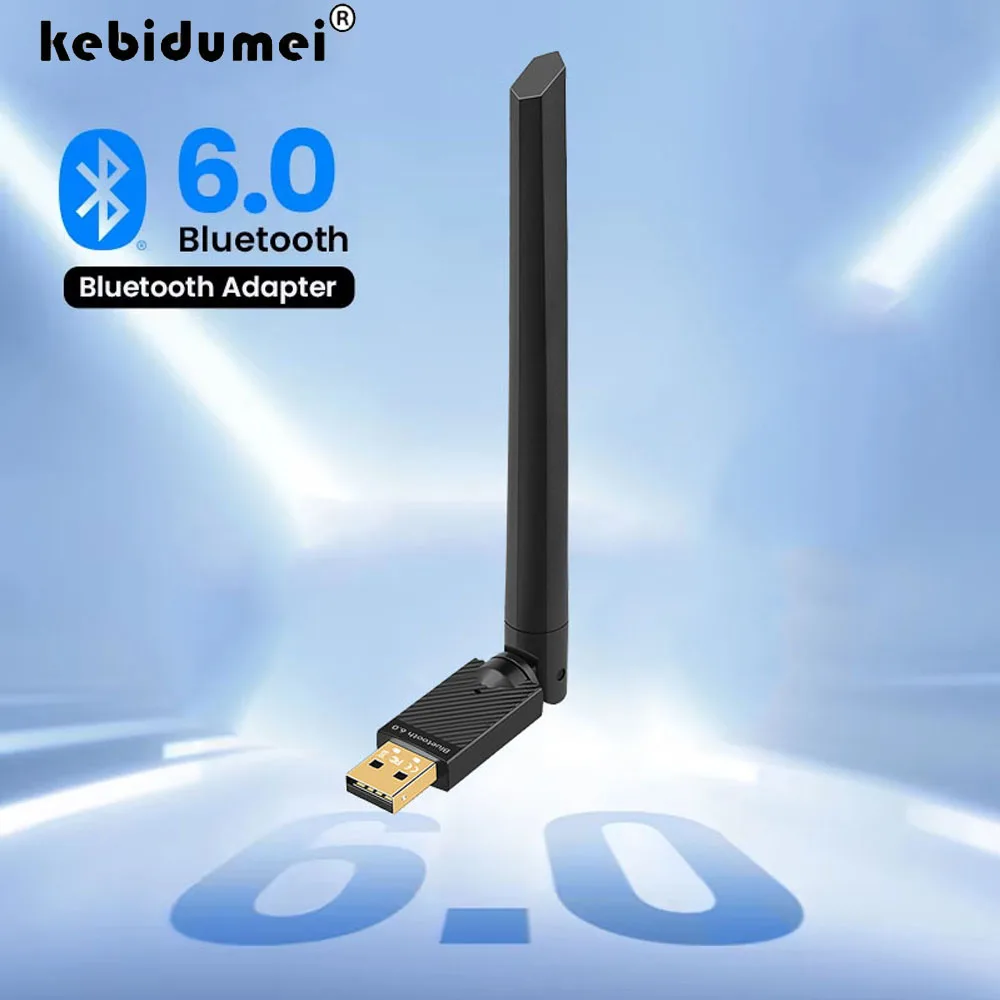 

USB Bluetooth 6.0 Dongle Adapter for PC Speaker Wireless Mouse Keyboard Music Audio Receiver Transmitter
