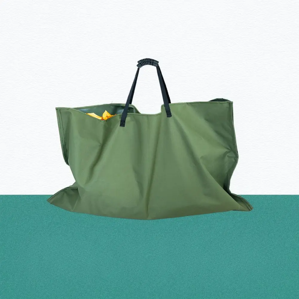 Reusable Garden Leaf Waste Bag Durable Oxford Cloth Yard Organizer Foldable Grass Collector For Outdoor Lawn Maintenance