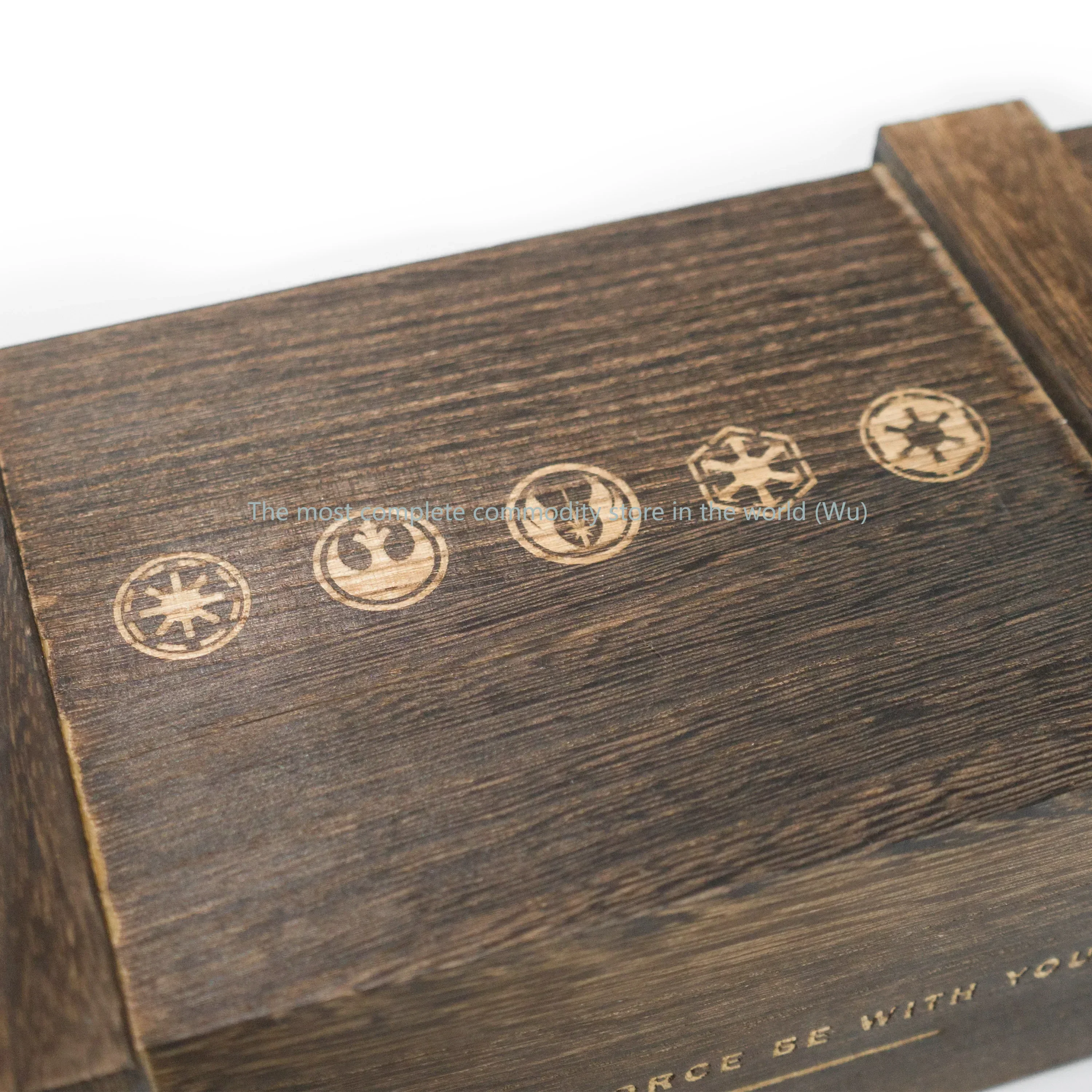 

43x15x10cm Wooden Lightsaber Box with Foam Cotton Inside Can Contain Lightsaber Handle Box for Display Only Wood Box No sabers