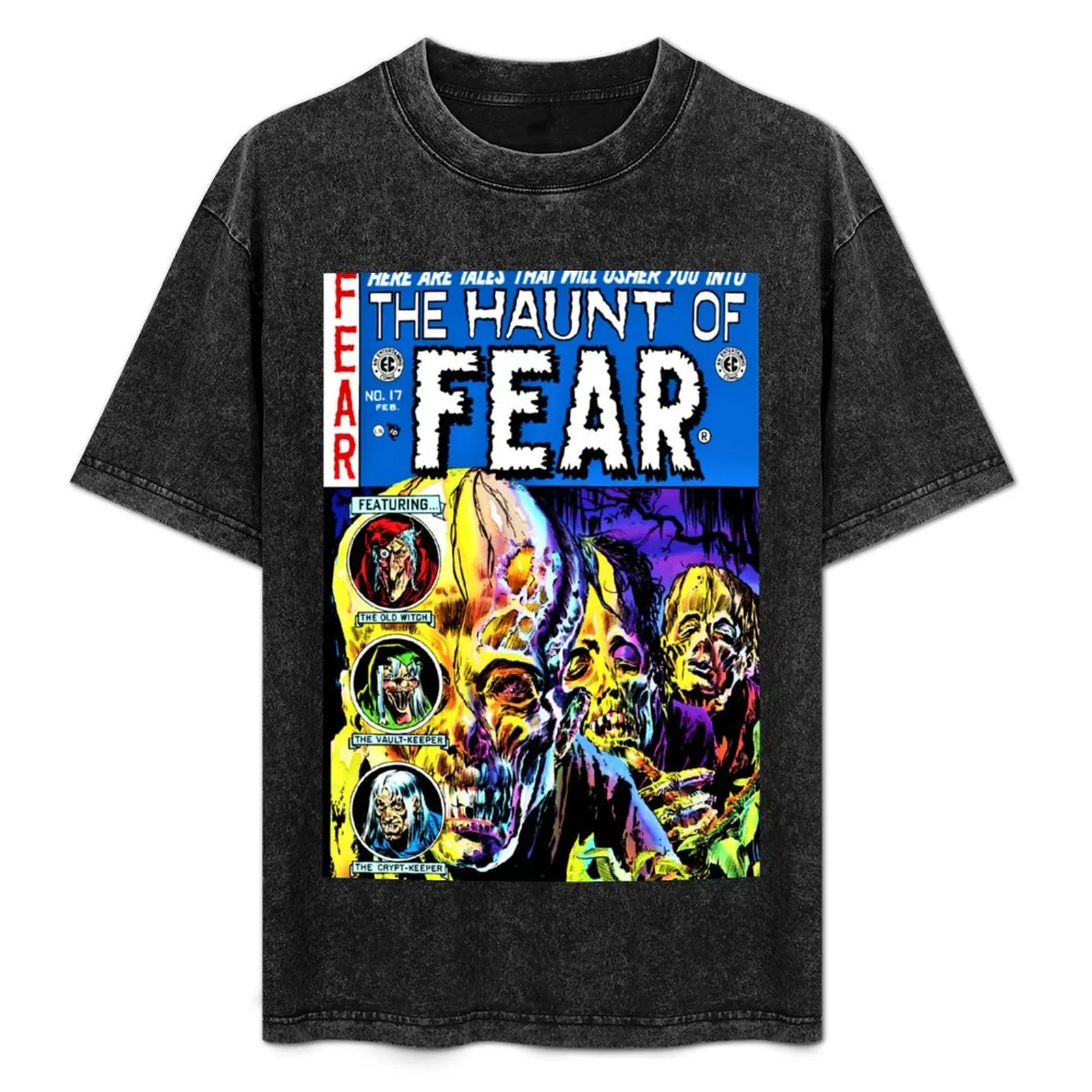 Haunting Fear! T-Shirt Simple Casual Short Sleeve Tee
