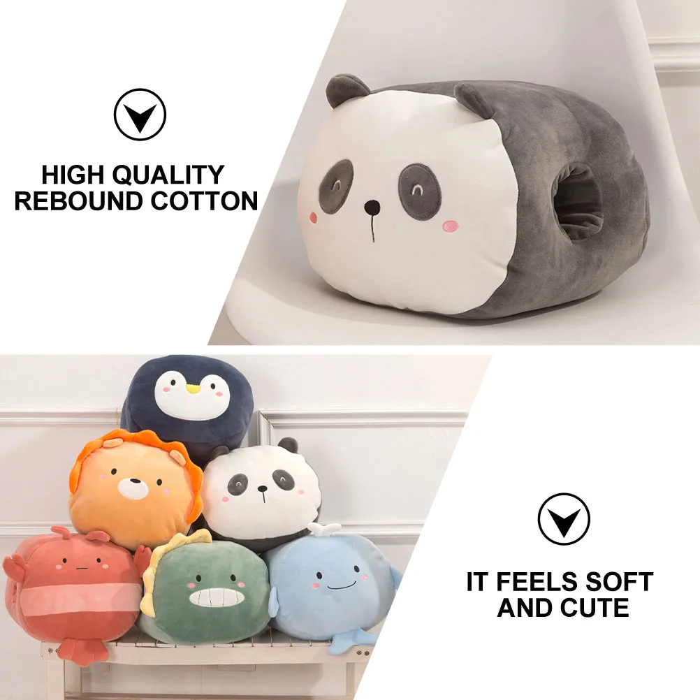 Creatief gevuld kussen Cartoon kussen sierkussen voor slaapbank Handwarmer Zachte comfortabele woonkamer Slaapkamer Gebruik kinderen