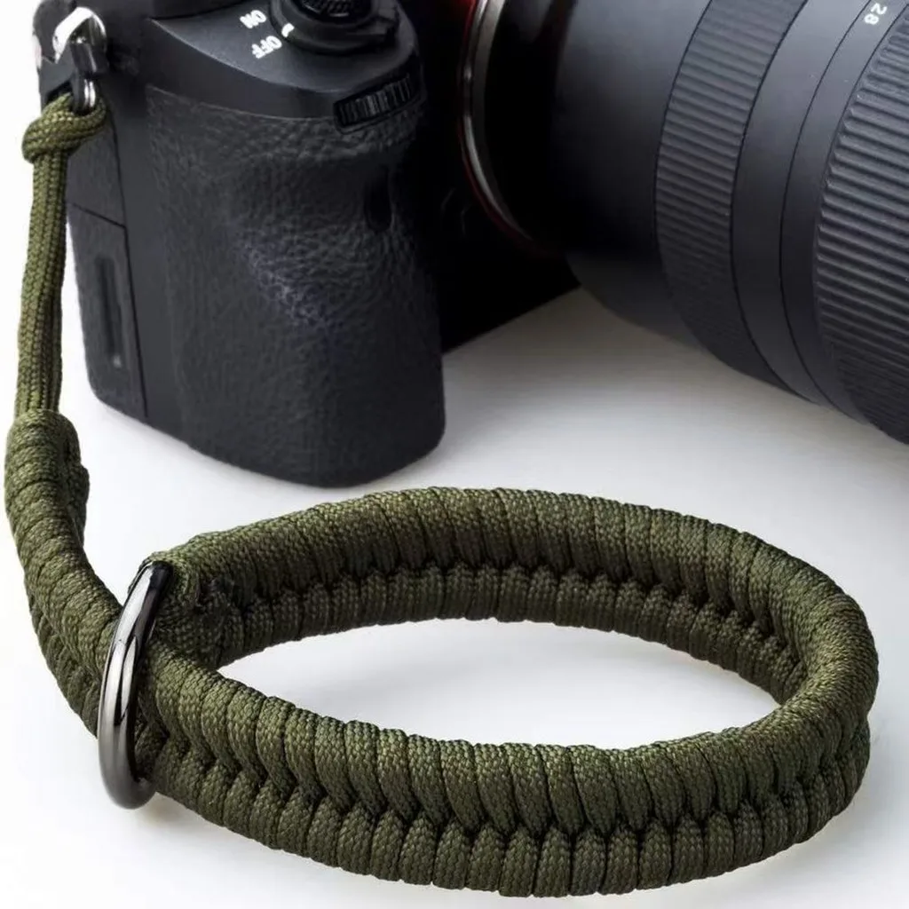 Adjustable Braided Nylon Wrist Lanyard Quick Release Anti-lost Hand Strap for Mobile Phone Camera Flashlight