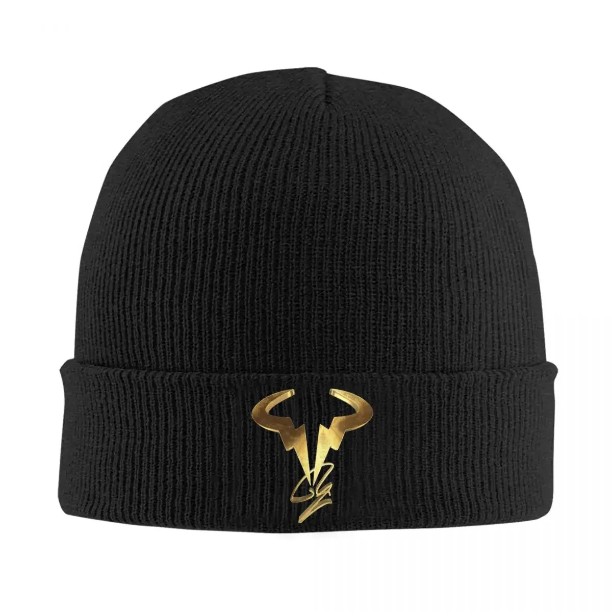 The King Of Clay Vamos Rafa Gold Hats Autumn Winter Beanie Warm Cap Men Women Acrylic Knitted Hat