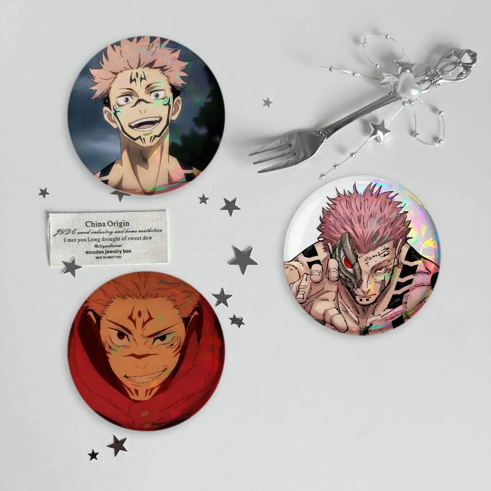 Sukuna Cool Brooches Cartoon Badge Pins Backpack Hat Accessories Friend Gift