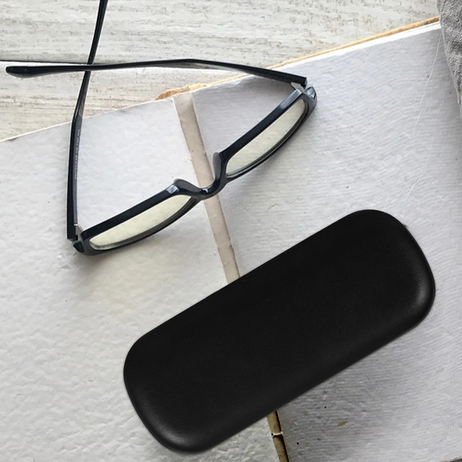 

Finish Eyeglass Case 1 Piece Heavy Duty Hard Shell Shockproof Design Portable Glasses Holder for Car Office Travel Use