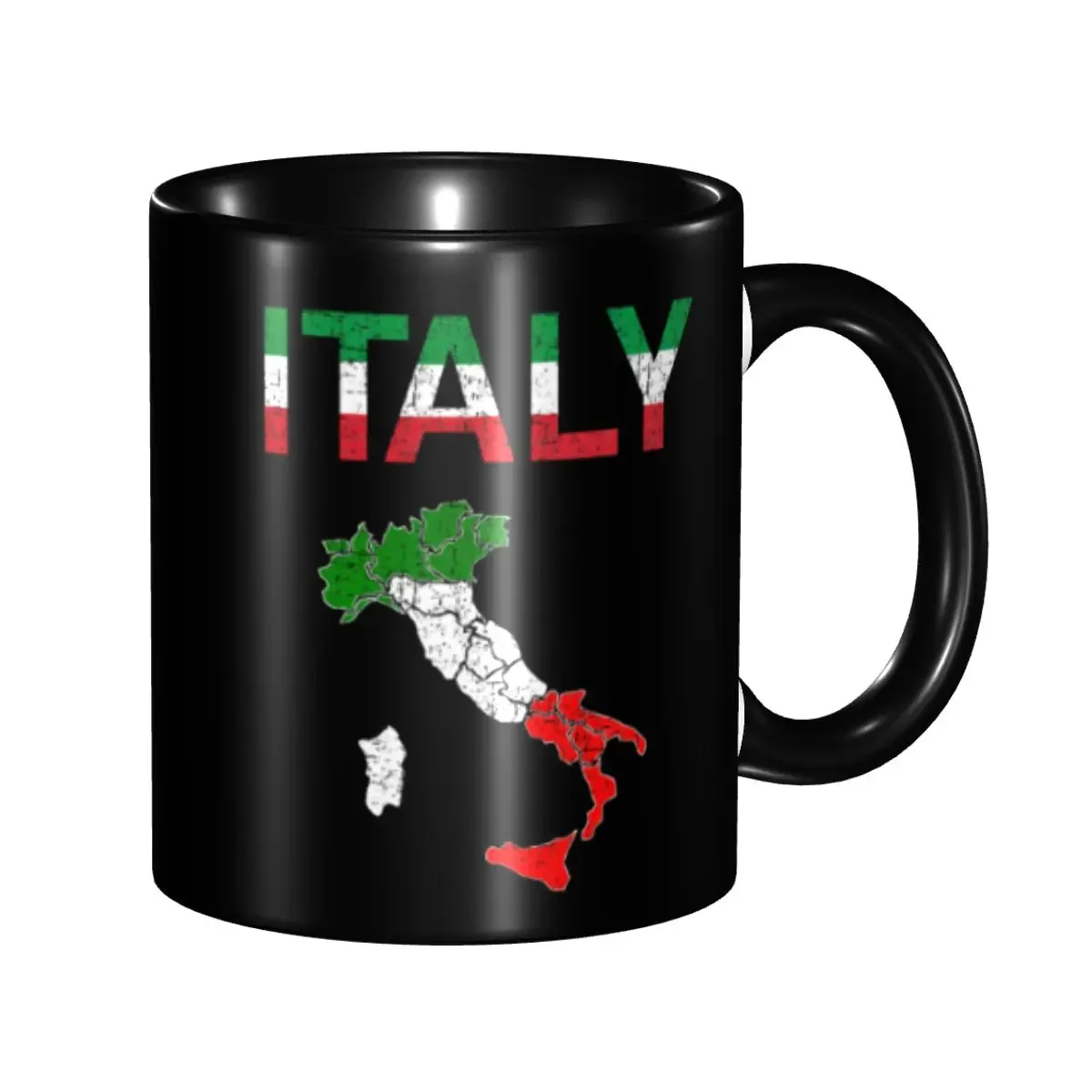 Customized Italy Flag Vintage Italian Italia Mug DIY Ceramic Tea Milk Coffee Cups