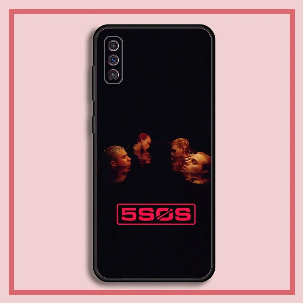 5 S-Seconds of Summers Band Phone Case For Samsung S23,23,22,30,21,10,9,Note20 Ultra,Lite,Ultra,5G,Plus,FE,Black Soft Case