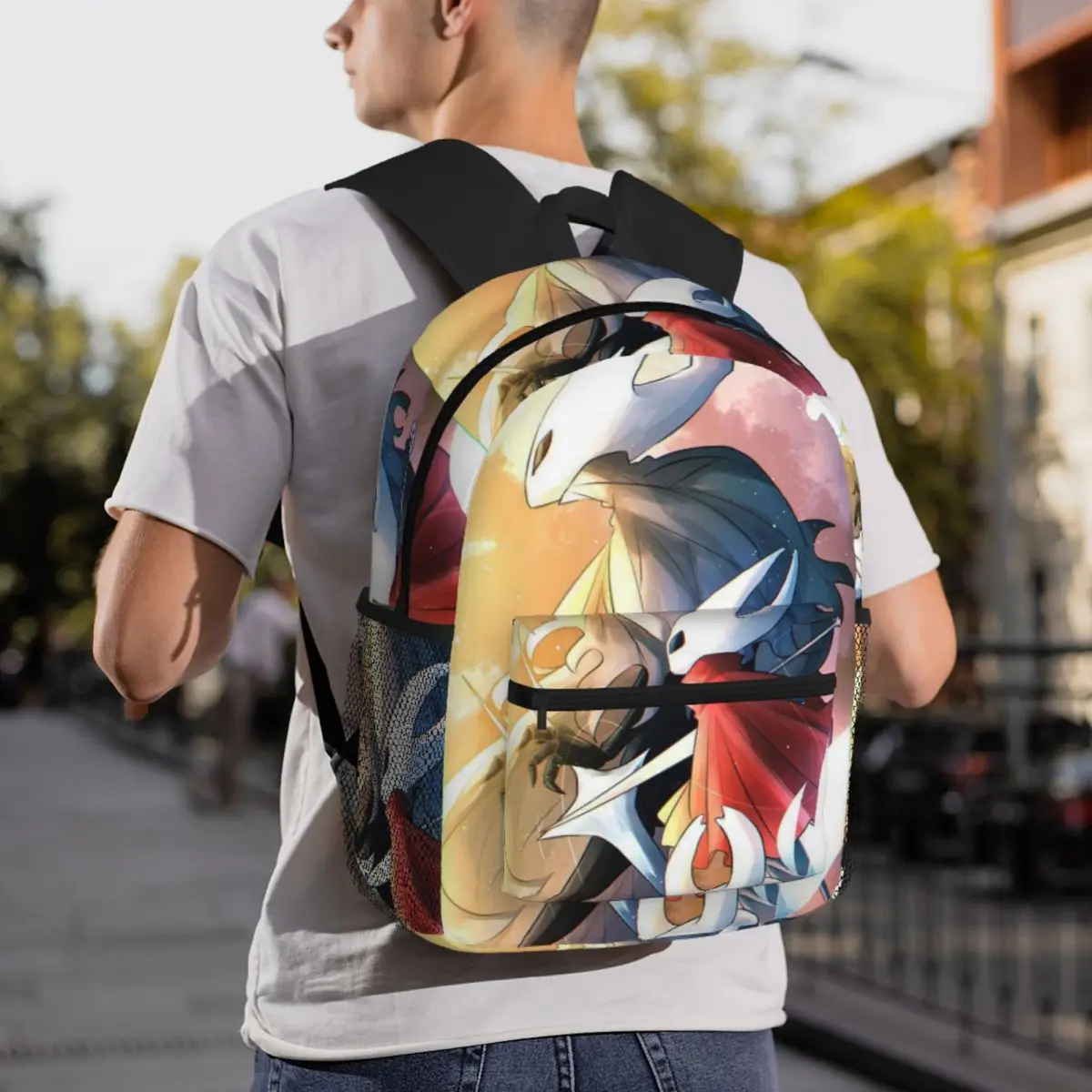 Ghost Hollow Knight Game Backpack Daypack Large Capacity Boys Girls BookBag School Bag Shoulder Bags for Men Women