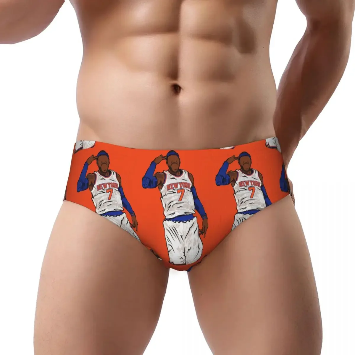 

Carmelo Anthony Celebration Sketch Male Triangle Panties Breathable Boxer Underpants Short Underwear for Homme Man Boyfriend