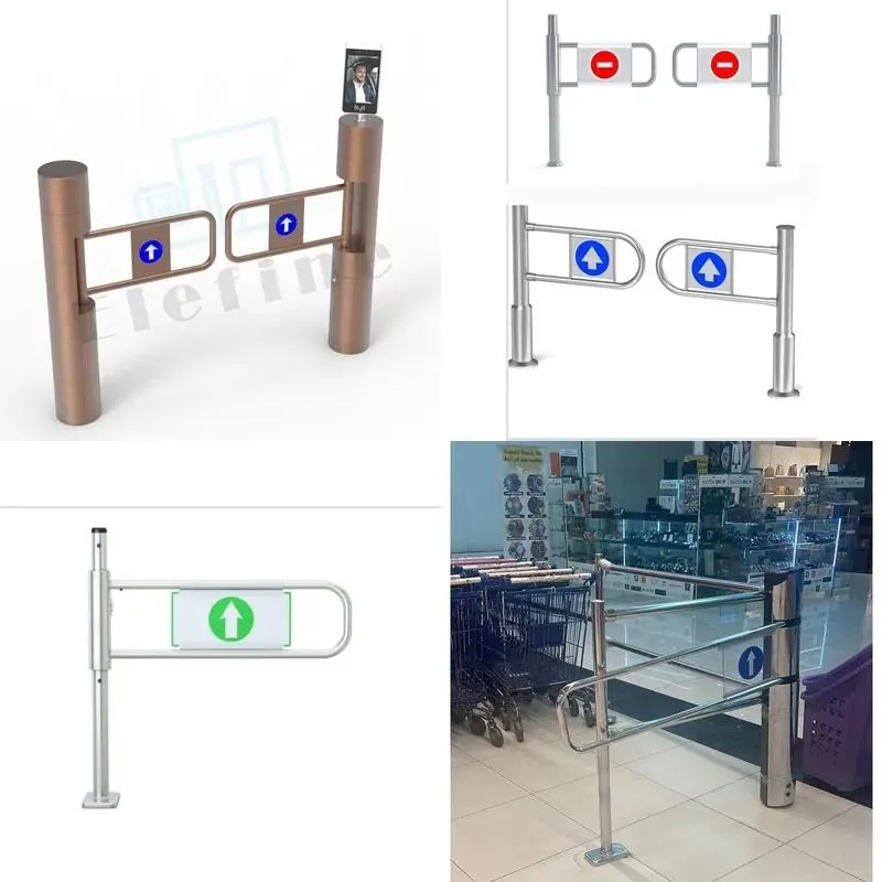 for Automatic Park Supermarket Electric Manual Revolving Door Safety Entrance Free Open Revolving Door Factory Direct Sales