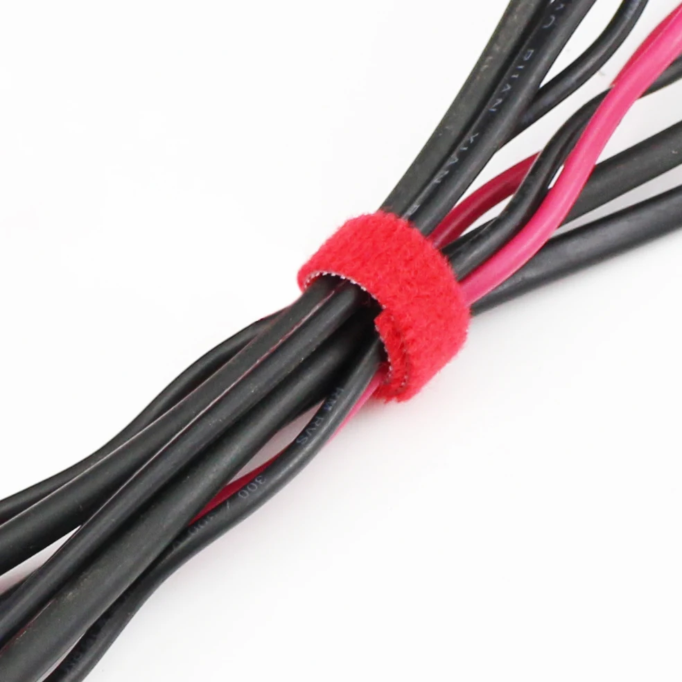 100PCS Detachable Cable Ties Colored Plastics Reusable Nylon Loop Wrap Zip Ttype Tie Wire Bandage image 4
