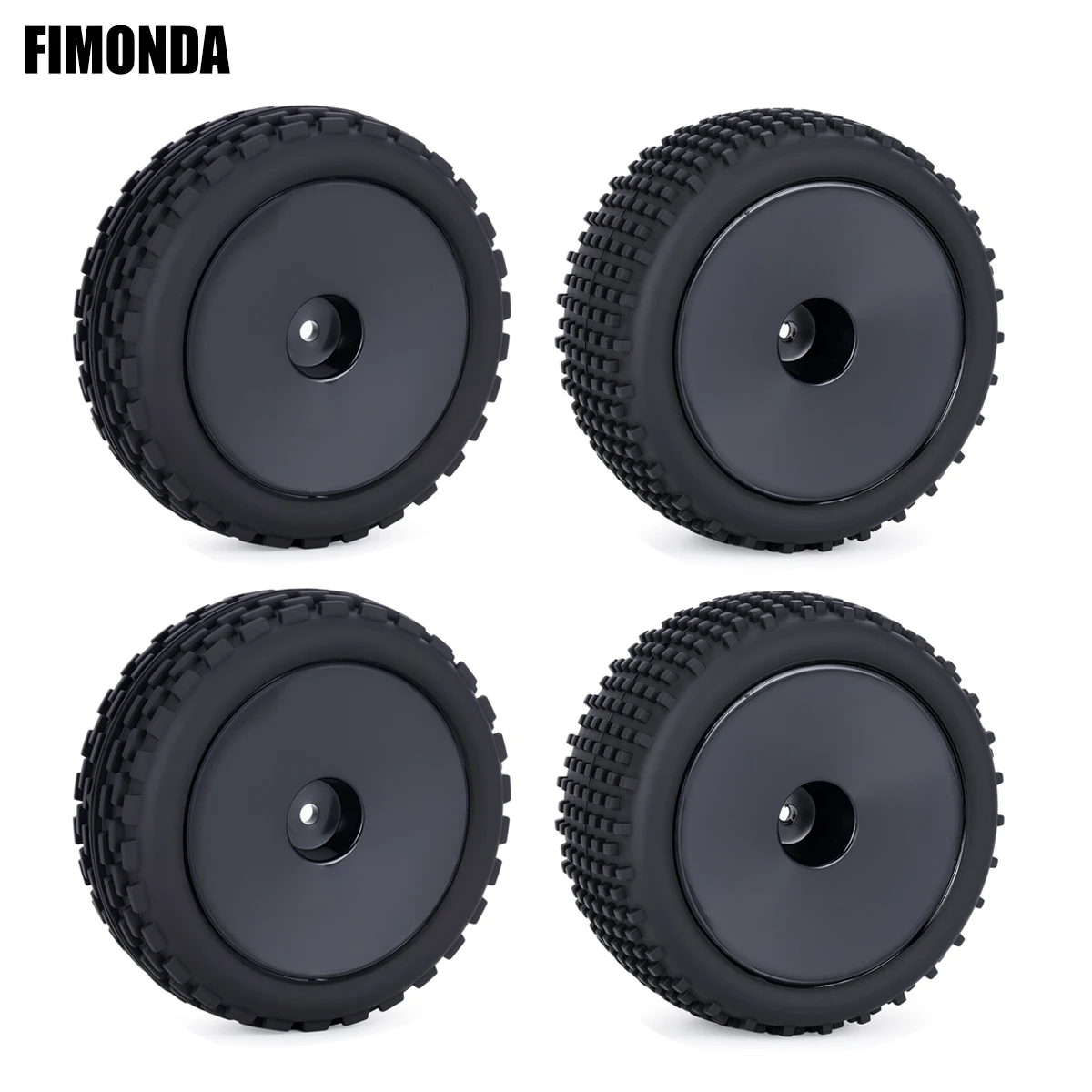 

4Pcs Front Rear Wheel Tire with 12mm Hex for 1/10 RC Off-Road Buggy Car Tamiya FOR XRAY XB2 Serpent SRX2 SRX4 Upgrade Parts
