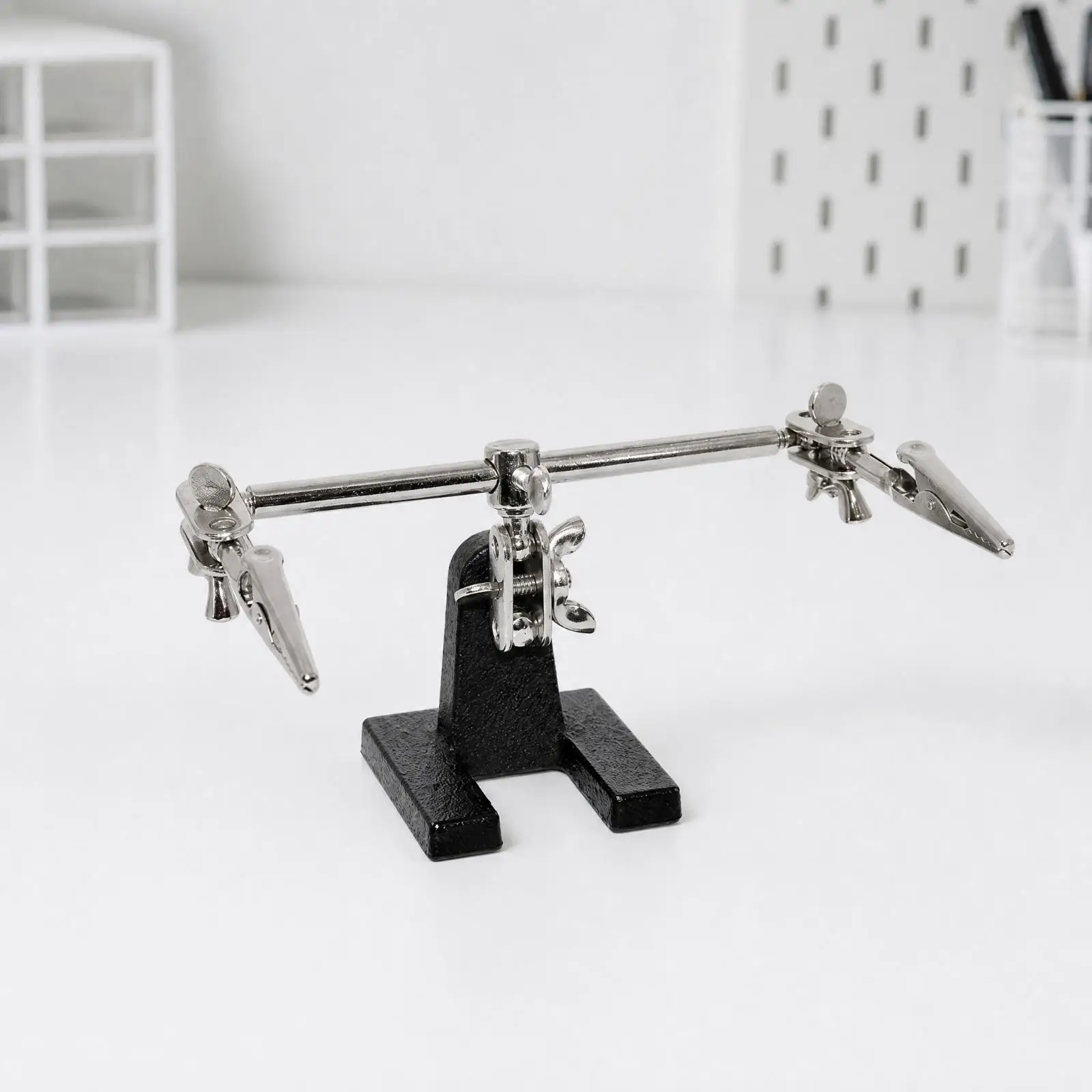 Welding Fixture Clamp Holder All Metal Helping Hands with Toothed Jaws Adjustable for Circuit Board Soldering