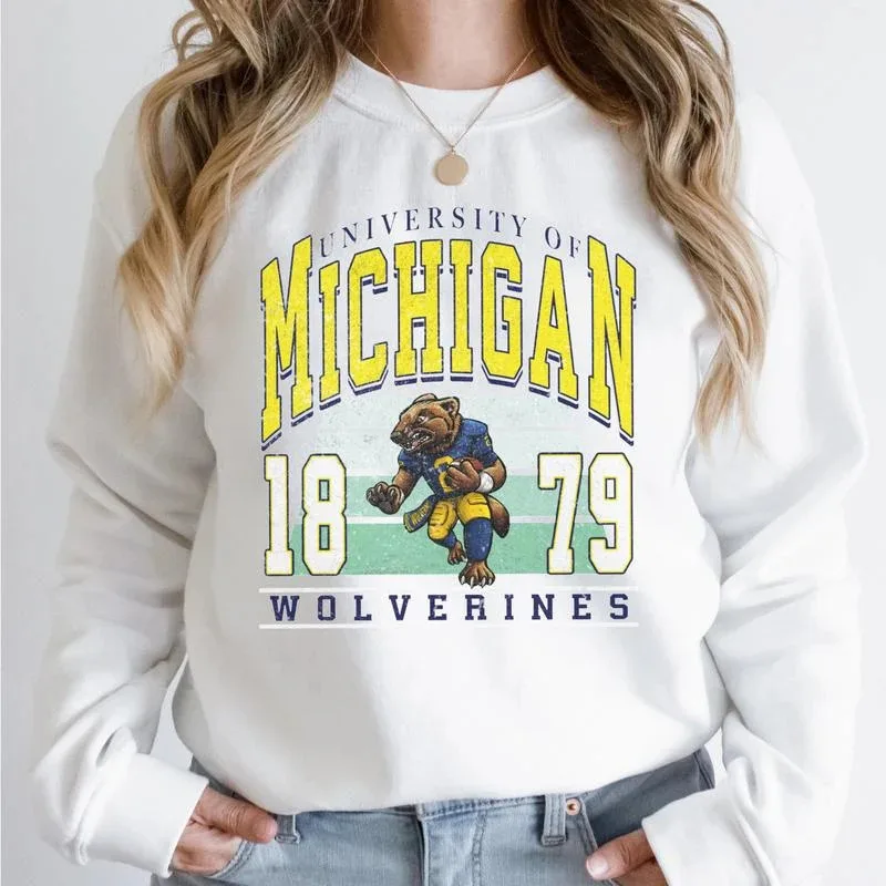 

Осенне-зимняя хлопковая толстовка с круглым вырезом и графикой, отличный выбор для любителей студенческой моды