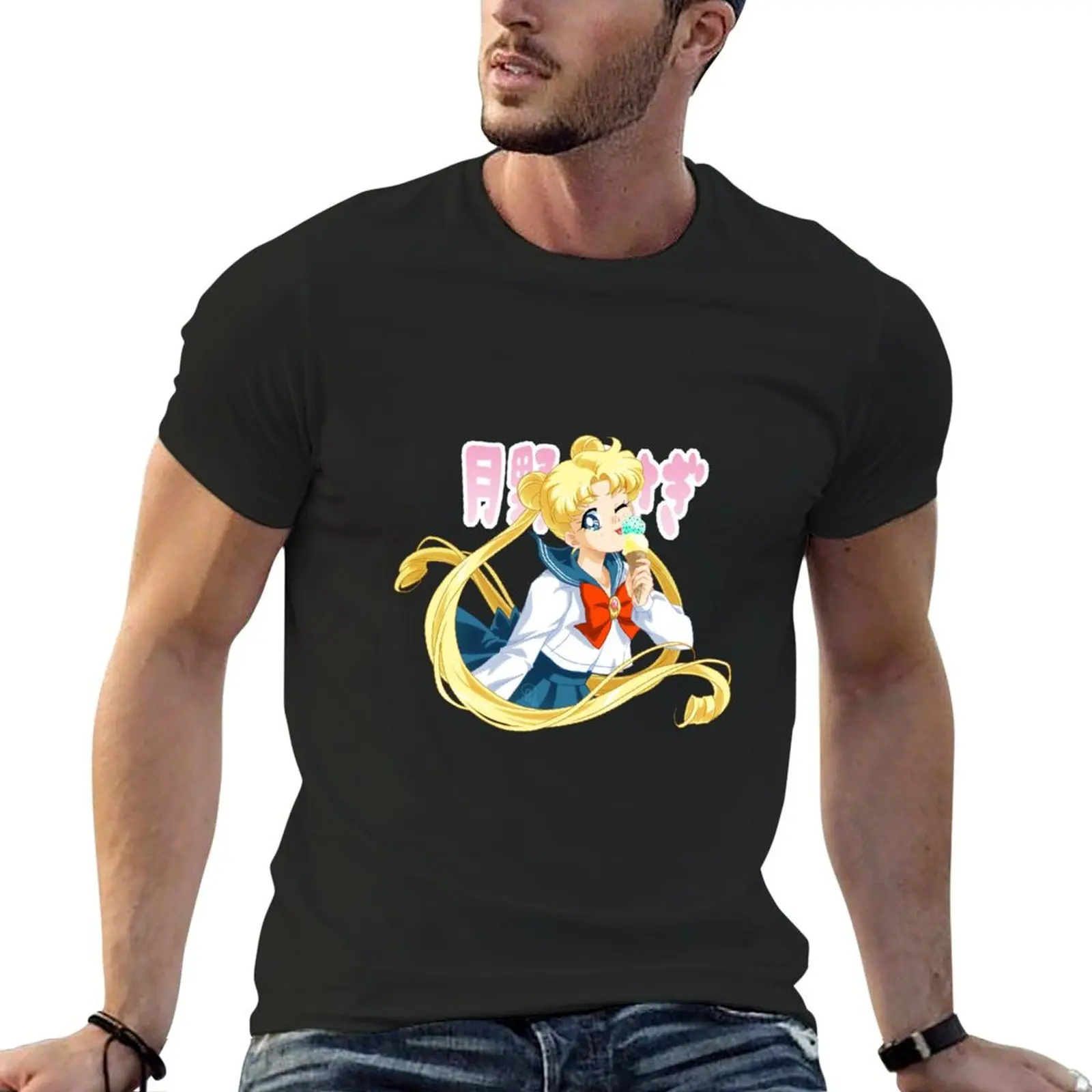 Usagi Tsukino T-Shirt plus sizes anime tshirt men graphic t shirts