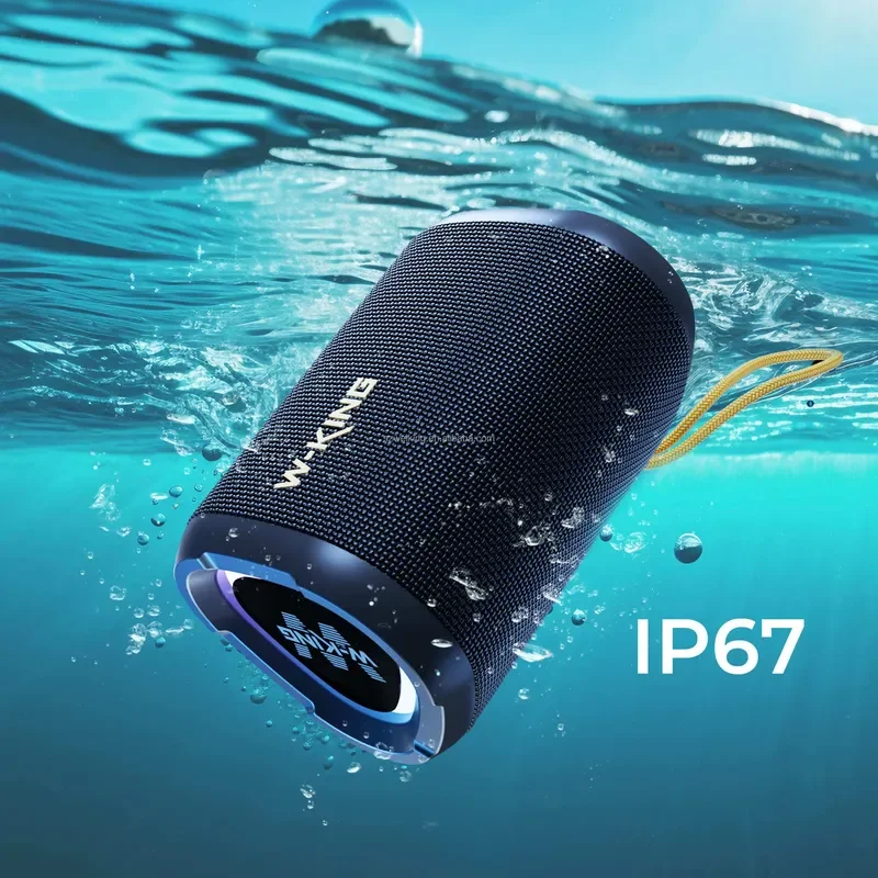 W-KING D110 RGB Wireless Bluetooth Speaker With LED Display Heavy Bass And 15W Power Waterproof IPX7 For Outdoor Parties - view 2