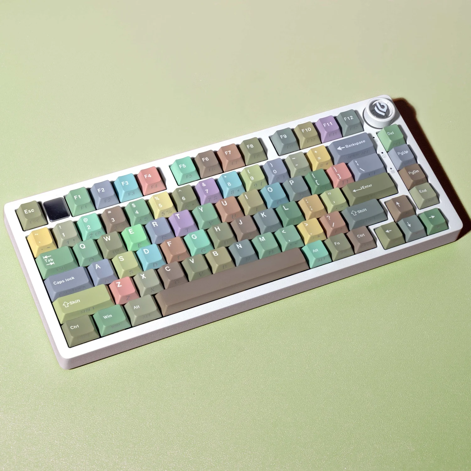Morandi Keycaps Cherry PBT Dye-Sub German Spanish French Korean Russian Keycap For ISO ANSI Gaming Mechanical Keyboard Hi75