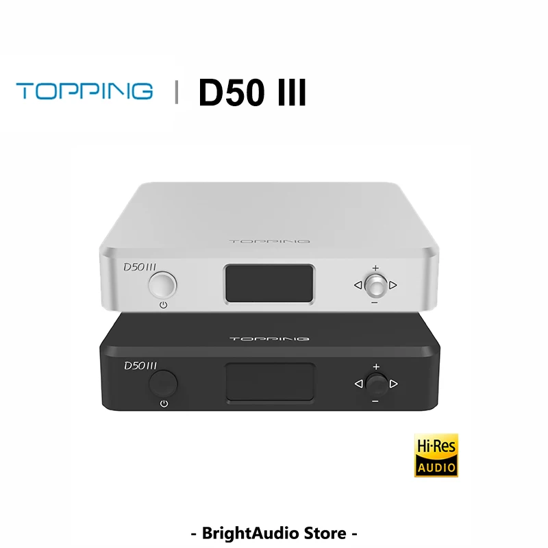 

TOPPING D50 III Desktop HiFi DAC Decode Hi-Res Audio dual ES9039Q2M PCM768 DSD Bluetooth 5.1 LDAC Remote Control Hidizs