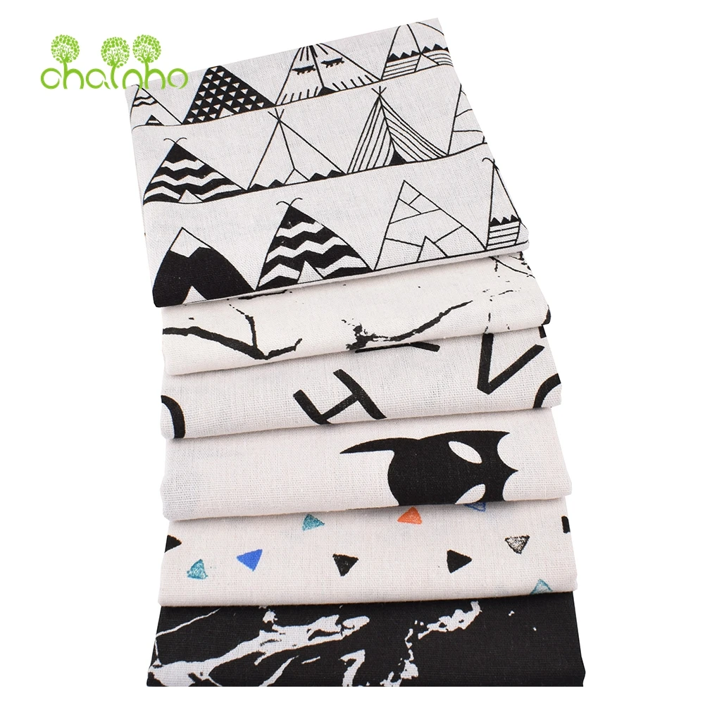 Chainho,Printed Cotton Linen F - Sewing Geotextile Fabric recension och pris