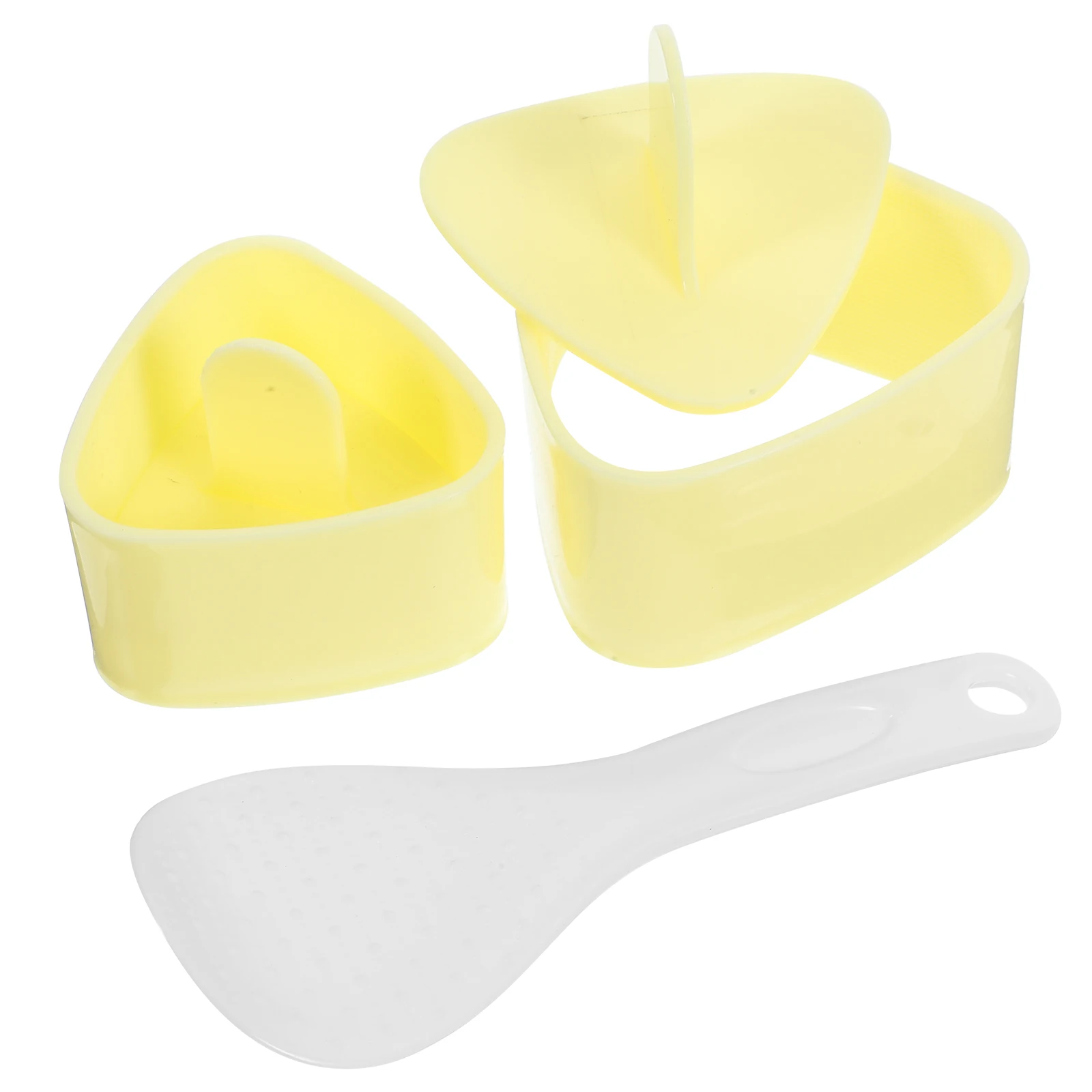 

1 Set Onigiri Ball Maker Reusable Sushi Mold Set Creative Molds Kitchen Utensils Spoon Included Pp Material Family Use Rice