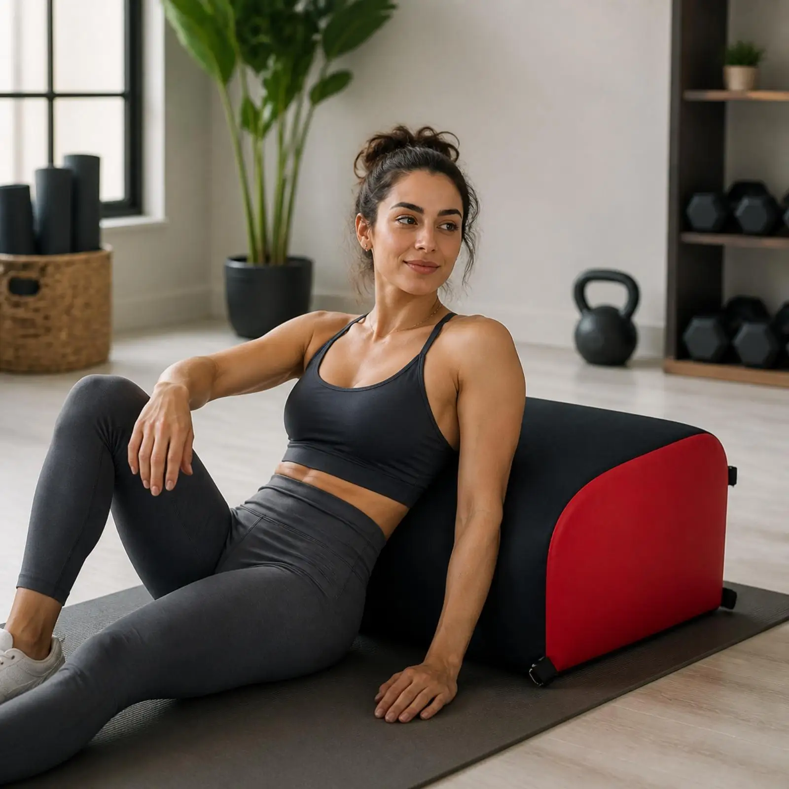 Training Box Easy-to-Clean Hip Thrust Box Glute Bridge Block Foam-Cushioned for Athletes, Strength Training, Home Gym