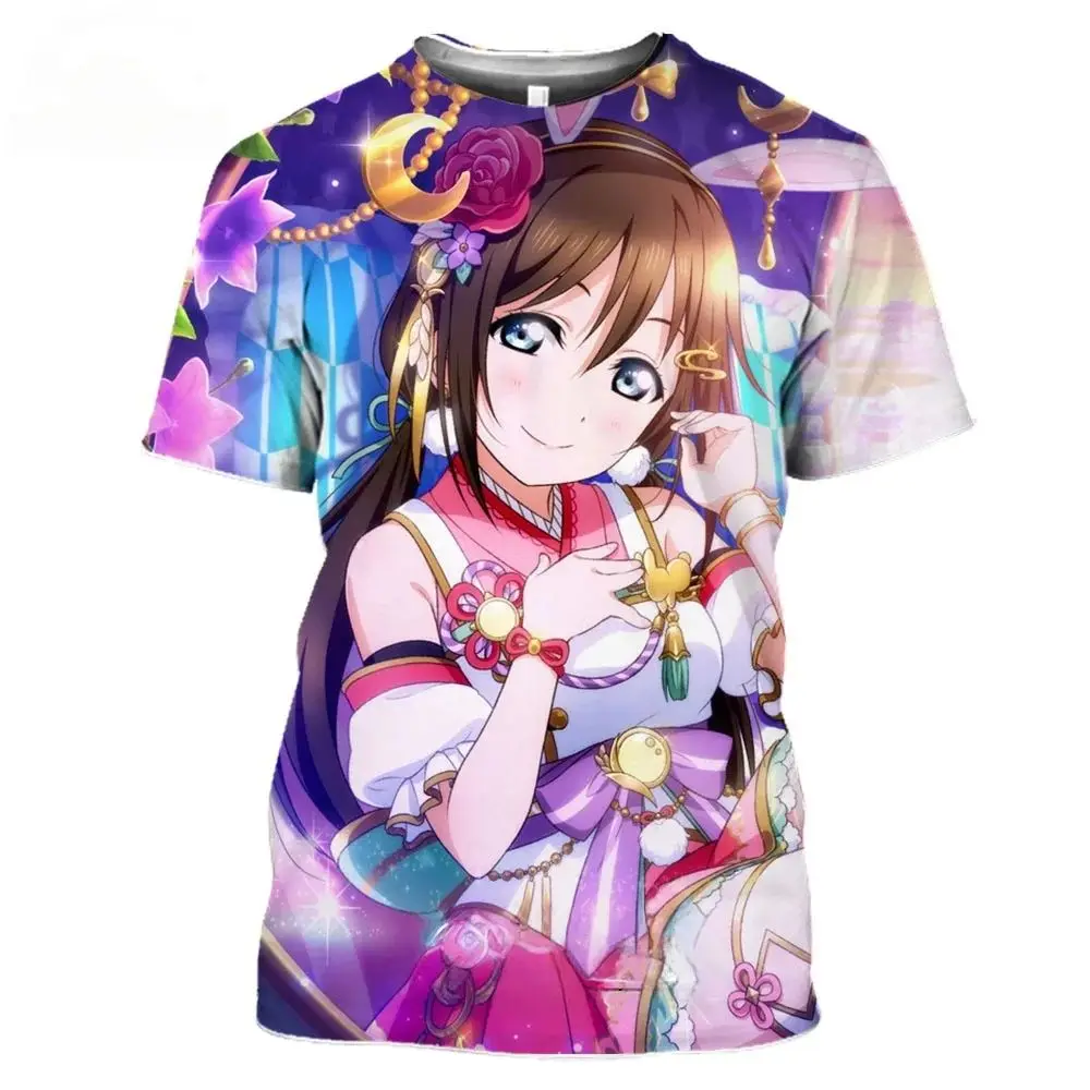 Live Anime Vibe! Harajuku Casual Short Sleeve T-Shirt for Men Women, 3D Printed Japanese Casual Tee, Fitness Sports Top