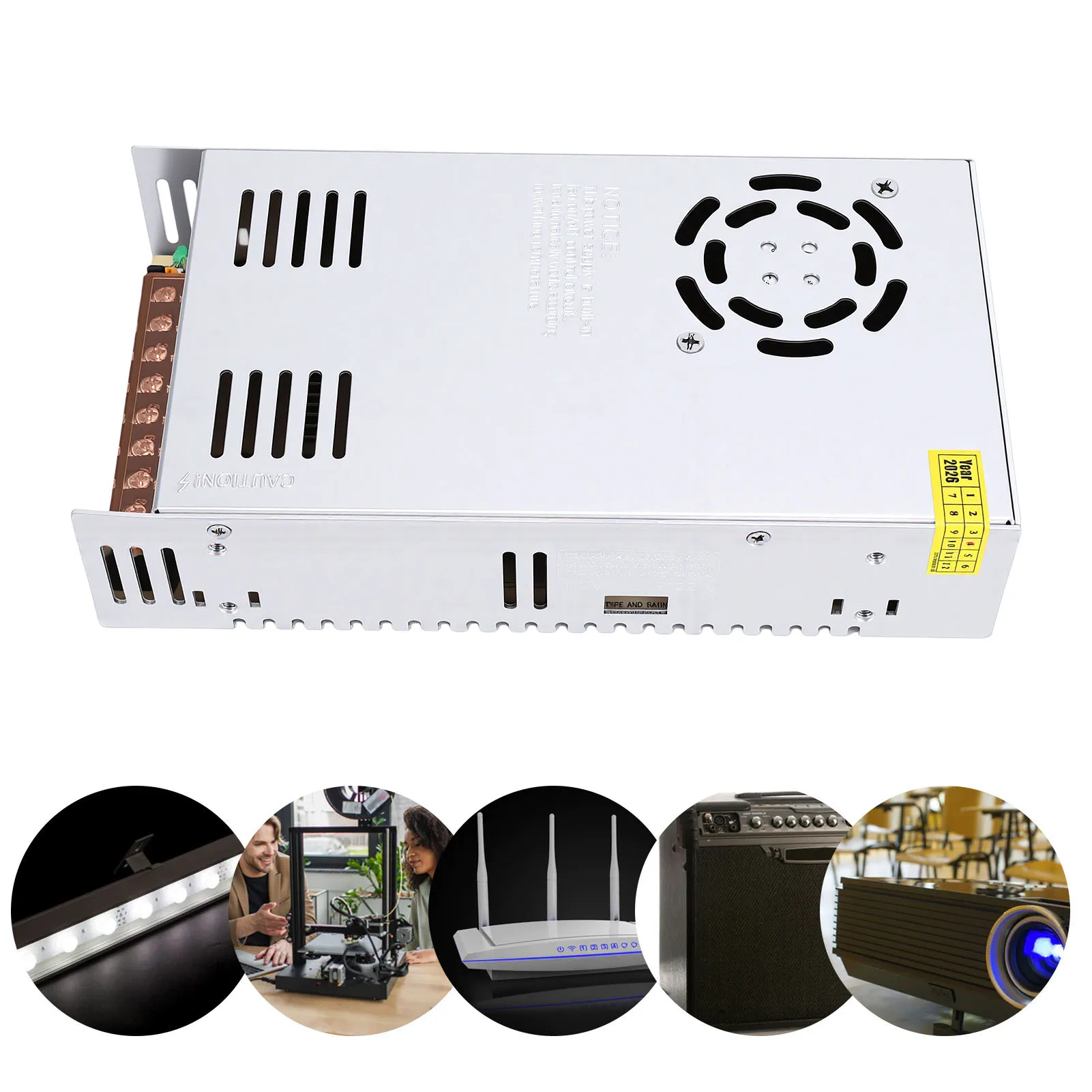 5V 60A 300W power adapter converter converts AC 110V/220V to  5V suitable for LED strip lights CCTV security camera systems