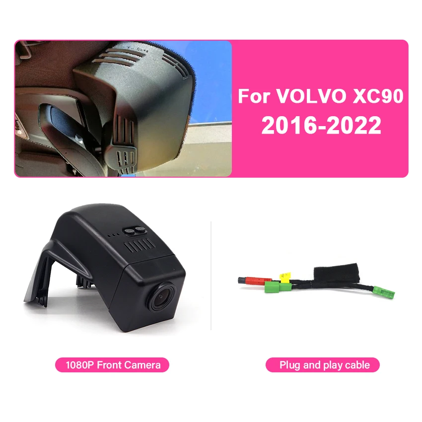 Dash Cam Voor Volvo XC40 XC60 XC90 S60 V60 S90 V90 V40 S80 XC70 Polestar 2 Auto Dvr HD Camera WiFi Rijden Recorder Auto-onderdelen