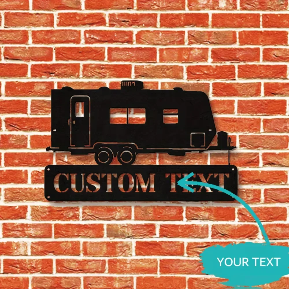

Premium Custom RV Trailer Sign. Personalized Metal, Wall - hanging. Great for RV Enthusiast Homes.