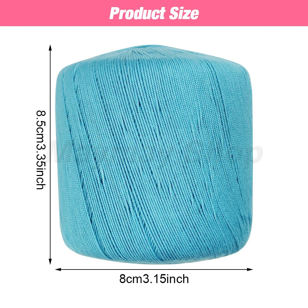 50g Lace Yarn Soft Crocheting Knitting Thread For Handmade Craft DIY Supplies Sweater Handbag Scarves Shawls Hats Making