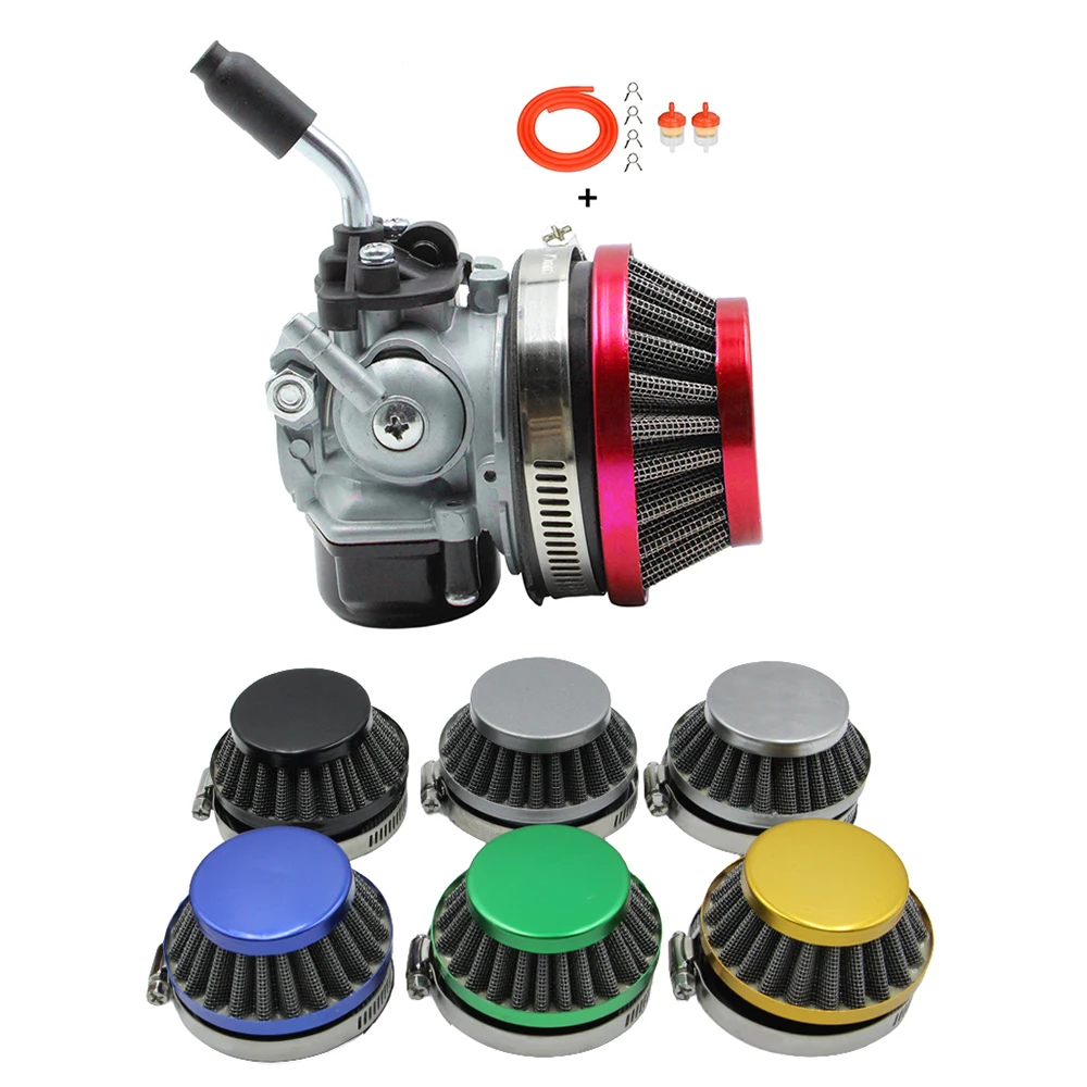 Racing Carburetor 2 Stroke 49cc 50cc 66cc 80cc 100cc With Air Filter For 2 Stroke Engine Gas Motor Motorized Moto Bike