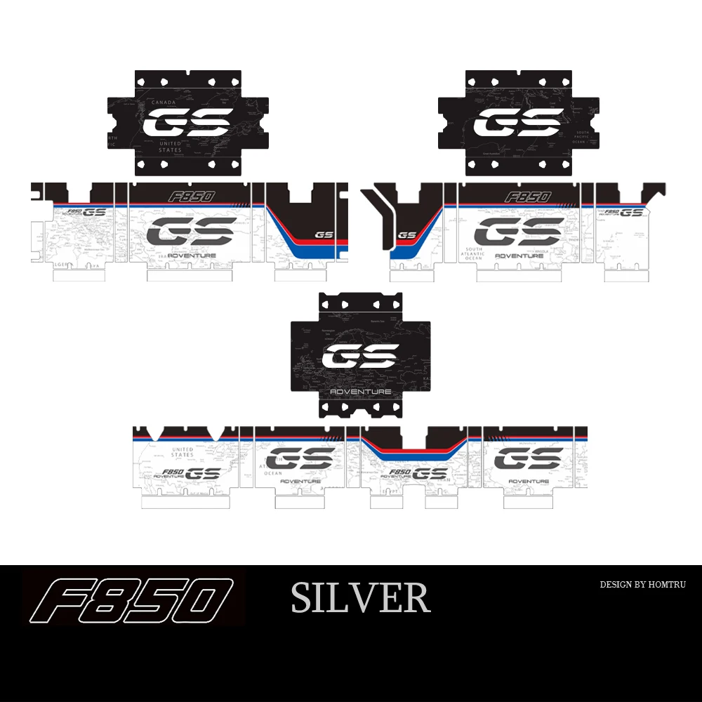 Motorcycle Reflective Sticker Protector Set for BMW Aluminum BOX R1250GS F850GS R1200GS Adventure image 3