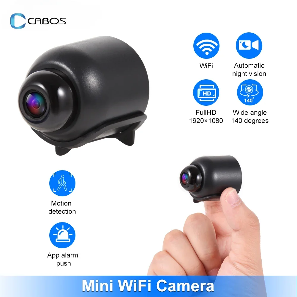 mini home security surveillance camera visao noturna deteccao de movimento camera de video monitor do bebe 1080p wifi novo 01