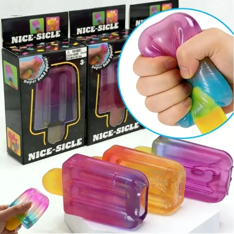 

Сенсорный куб-антистресс Schylling Nee doh popsicle (слепая коробка), игрушка-антистресс для снятия тревоги, подарок на день рождения
