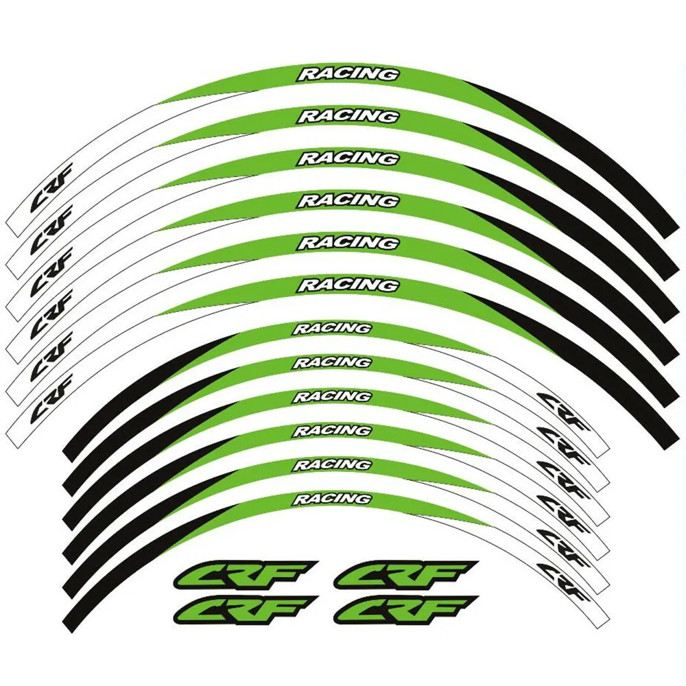 

"21 "19 RIM STRIPES WHEEL STICKERS FOR Honda CRF250R 2003-2021 CRF 450R 02-2021 Motorcycle Accessories Reflective Decals Stripes