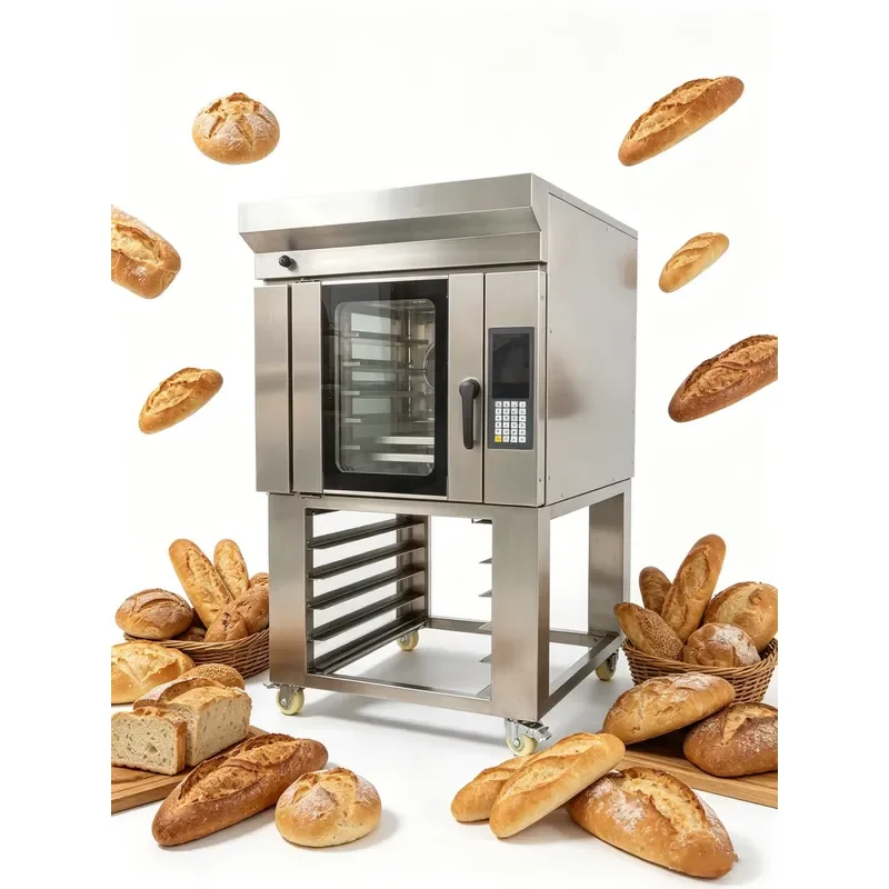 Built-in Steam System Precise Temperature Control Commercial Electric Rotary Convection Oven for Baking Bread Cake Pastry