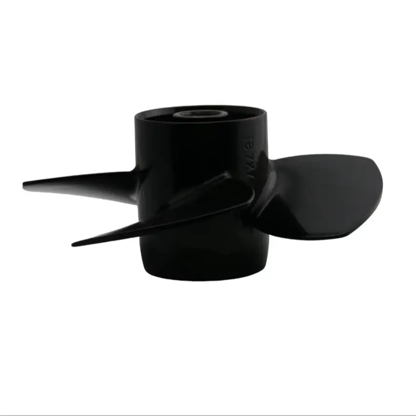 BoatMan® Propeller 4 blades 8.7x7 For Tohatsu Outboard Motor 8HP 9.8HP MFS9.8 NSF9.8 12 Tooth Spline  Aluminum Boat Parts
