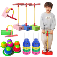 Children Sports Toys Skip Ball Stilts Frog Jump Group Sport Props Fitness Activities Balance Training Outdoors Kids Gifts TMZ