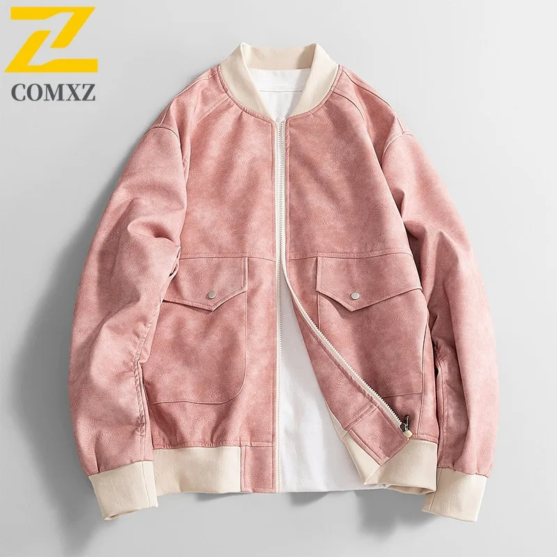 

COMXZ Men Adventure Jacket Premium Outdoor Design Multi-Function Coat Fashion Baseball Collar Travel Comfort Autumn Clothing