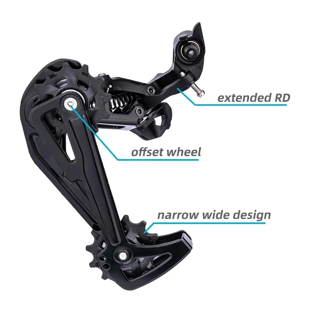 LTWOO A5 1X9 Speed Shifter Groupset Mountain Bike 9V Shifter Lever Rear Derailleur Kit Max Support 50T Cassett Compatible SRAM