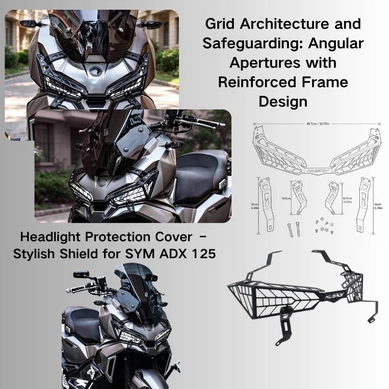 Accessories Front Light Protection Cover Lampshade Headlight Guard Fit SYM ADX 125 New For SYM ADX 125 125ADX ADX125 Motorcycle