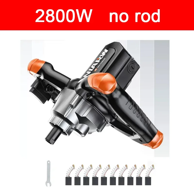 3000W/2800W Industrial Cement Mixer 220V 6 Speeds Adjustable Handheld Paint Putty Powder Cement Plaster Mortar Coating Mixer