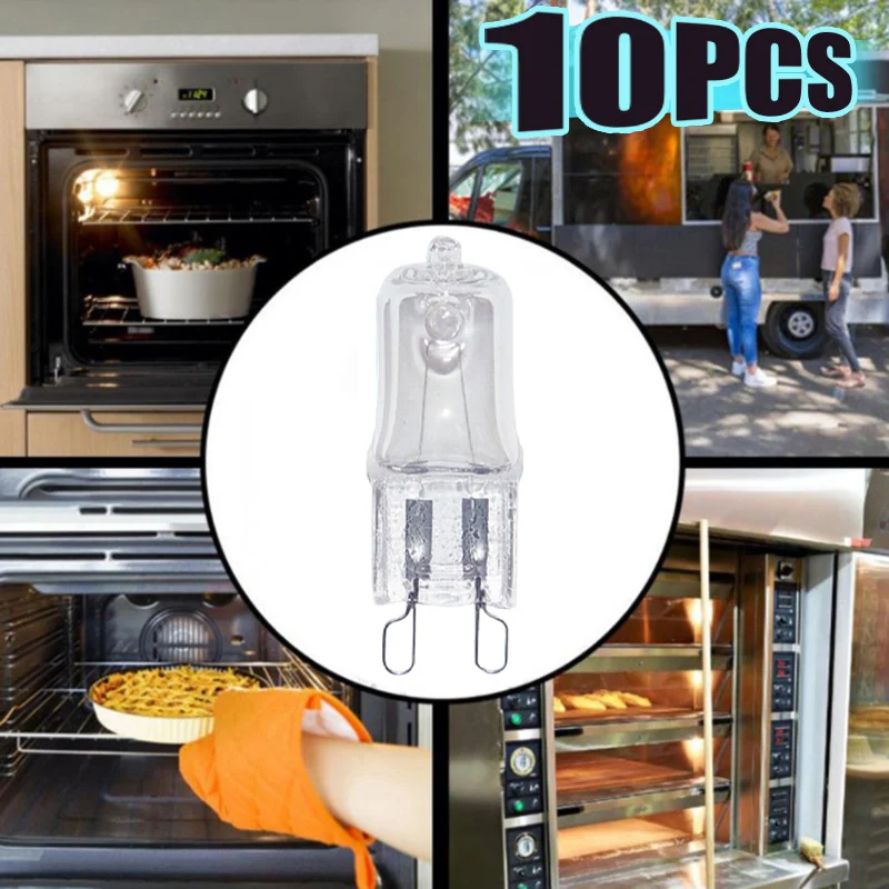 10Pcs Oven Light Bulb G9 High Temperature Bulb Steamer Light 25w 28w 40w 60w