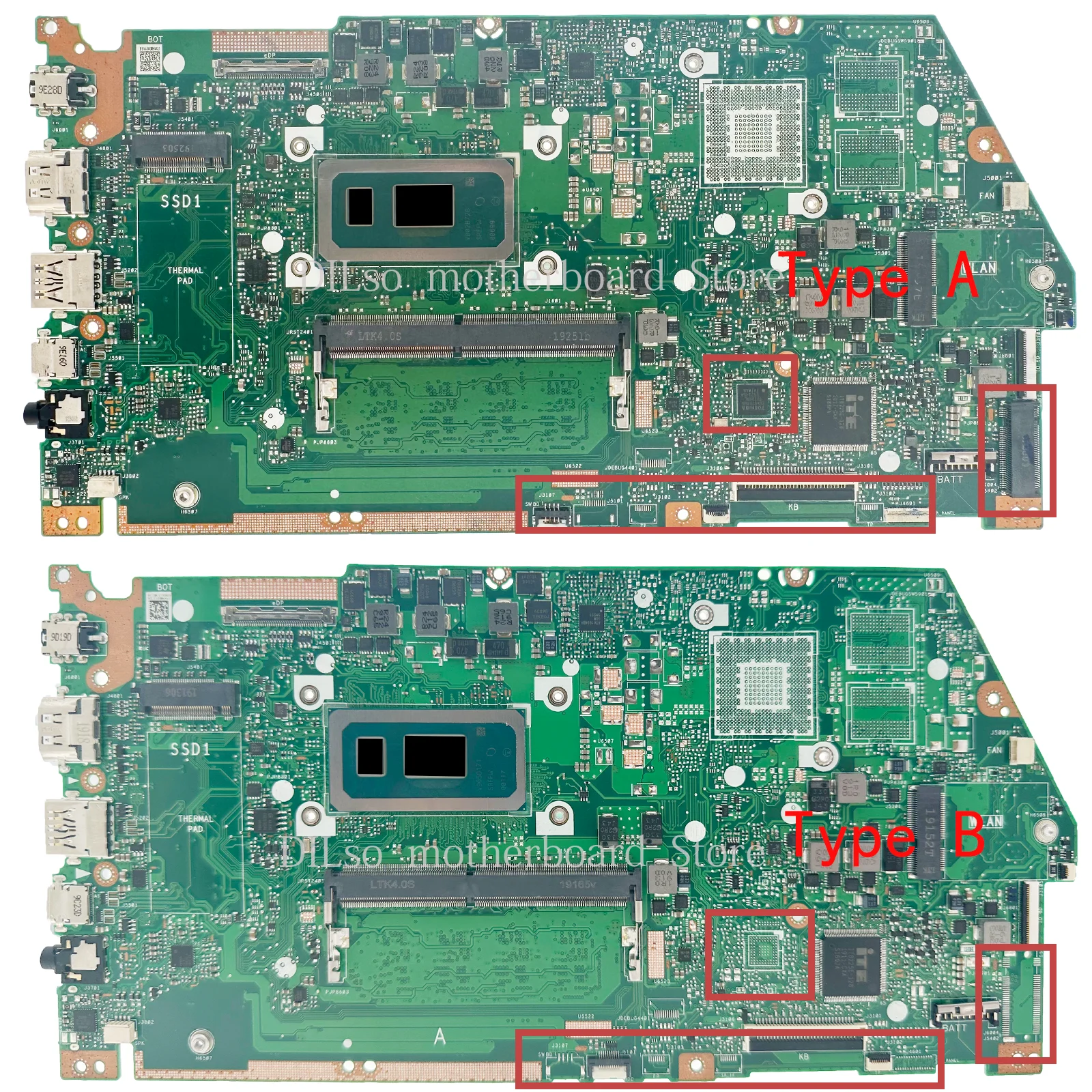 Imagem -02 - Placa-mãe para Laptop Adequado para Asus X531fa X532f X531f S531f K531f V531f S532f K532f V532f i3 i5 I78th 10 Kefu-x532fa