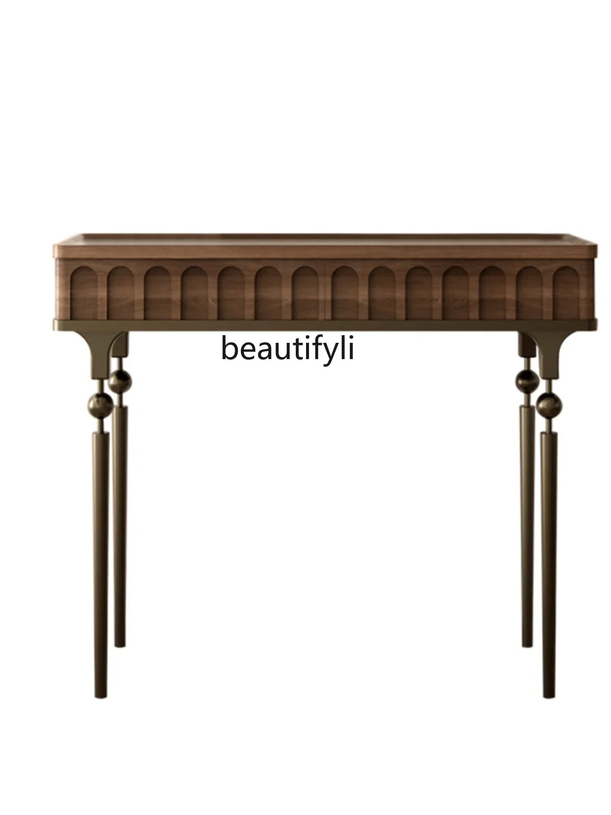X French Entry Lux Console Solid Wood Console Tables Small Apartment with Drawer on the Wall a Long Narrow Table