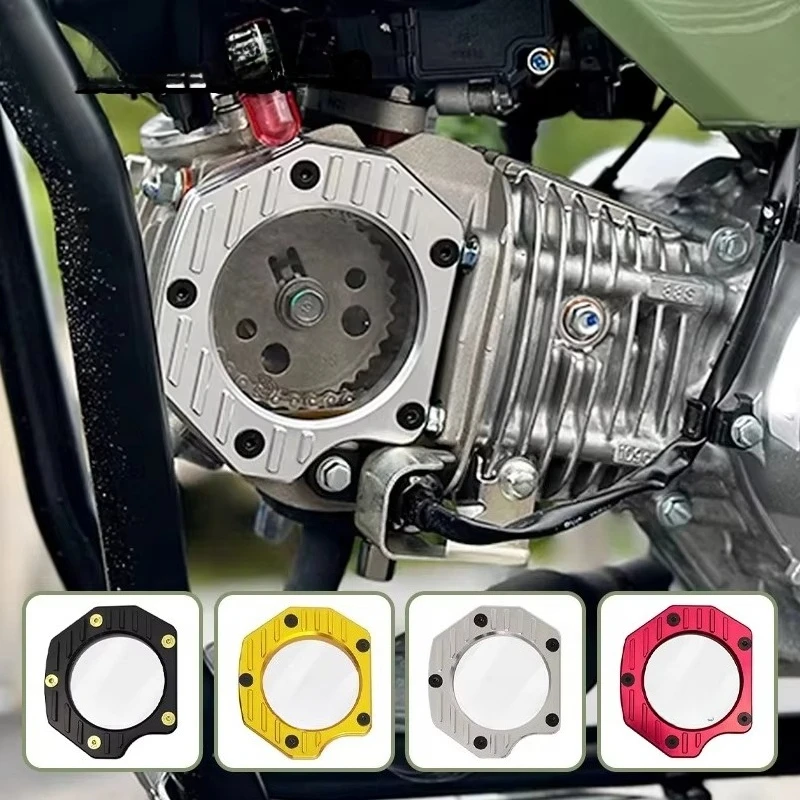 forBlack3 CrossCub110 CNC Aluminium Alloy Transparent Cam Cover CC110 Clear Camshaft Cover Engine for Motorcycle Body Parts