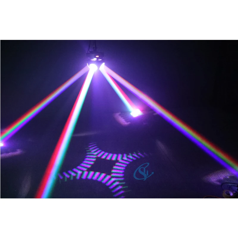 Stage Projection Party 4 Eye LED 60W Beam Moving Head Effect Light by DMX Control with Light Strip for DJ Disco Club