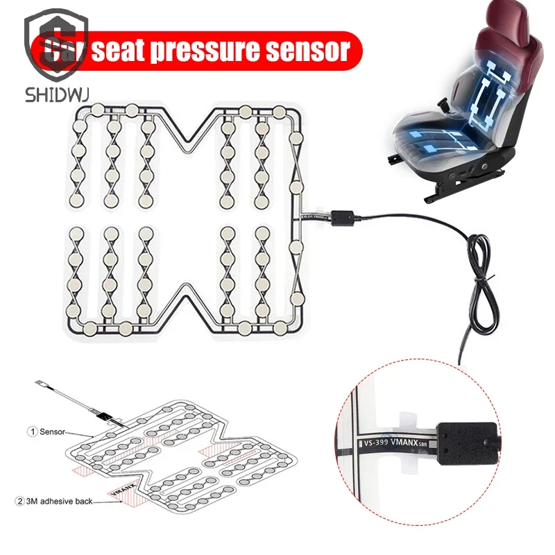 

1 шт., универсальный датчик давления в автомобильном сиденье, ремень безопасности, предупреждающая напоминающая подушка, часть сигнализации для сидения, автомобильные инструменты, аксессуары, целиком